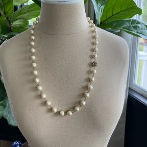 Stella & Dot La Coco Gold Pearl Necklace
